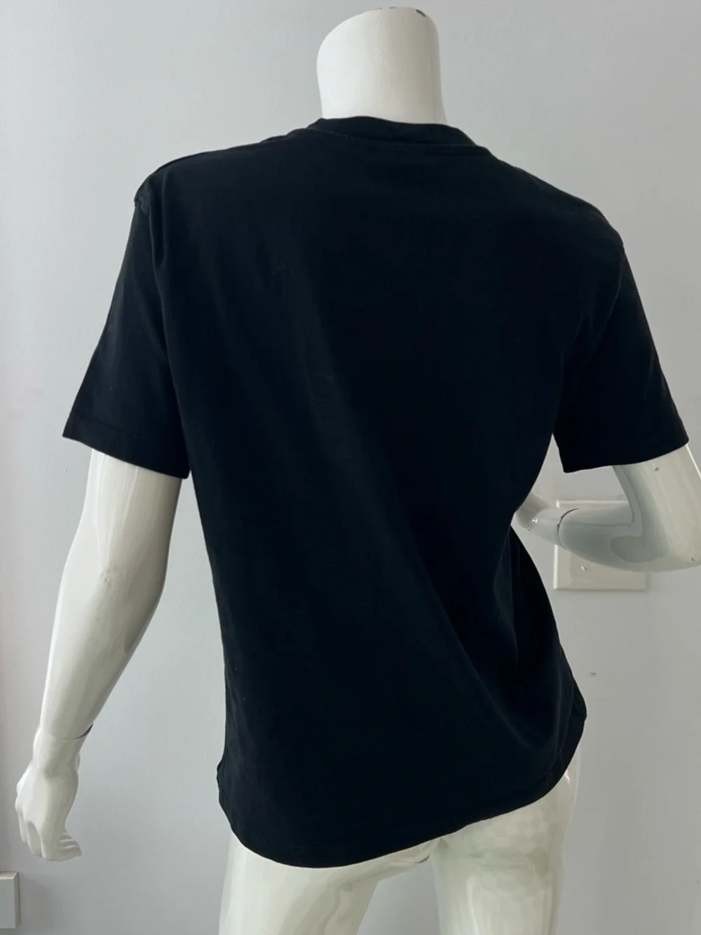 Zara T shirt with embroidery art 100% Cotton Medium black - Picture 4 of 9
